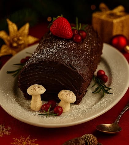 🍫 Tronco navideño de chocolate